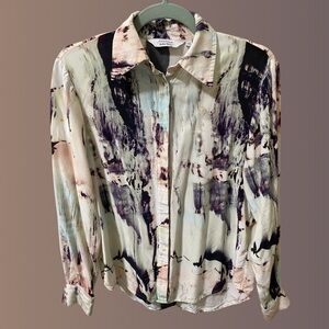 & Other Stories Abstract Print Blouse